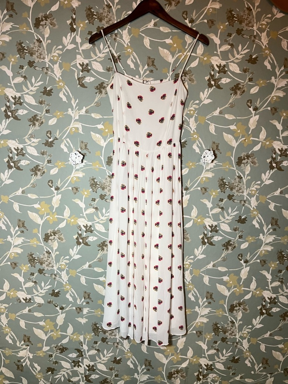 Babaton Artitiza Noel Floral Print Midi Dress Size 2
